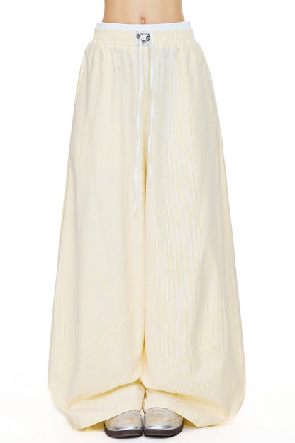 Stripe Loose Wide Leg Pants
