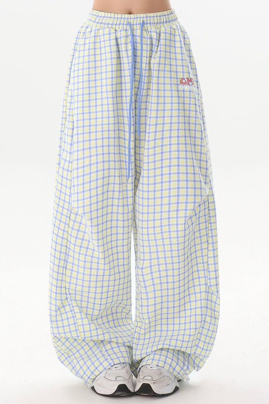 Check Sweet Wide Leg Pants