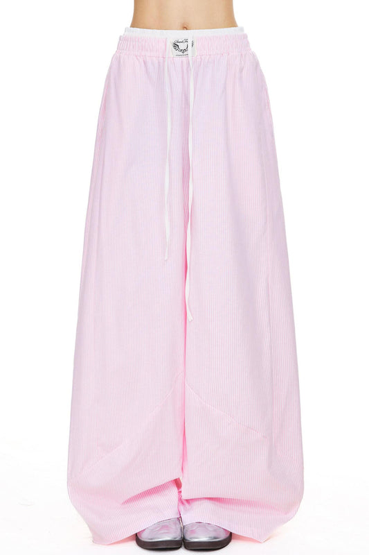 Stripe Loose Wide Leg Pants