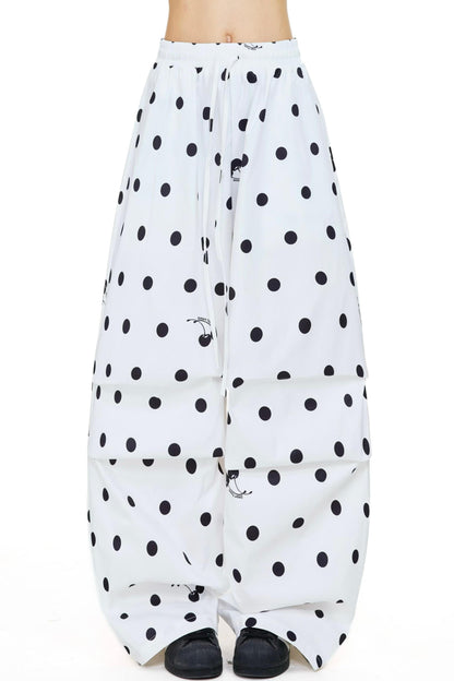 Big Polka Dot Wide Leg Pants