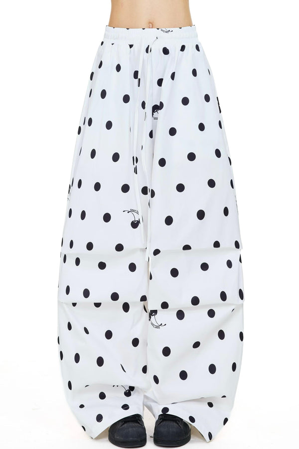 Big Polka Dot Wide Leg Pants