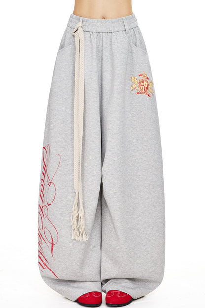 Letter Logo Loose Sweatpants