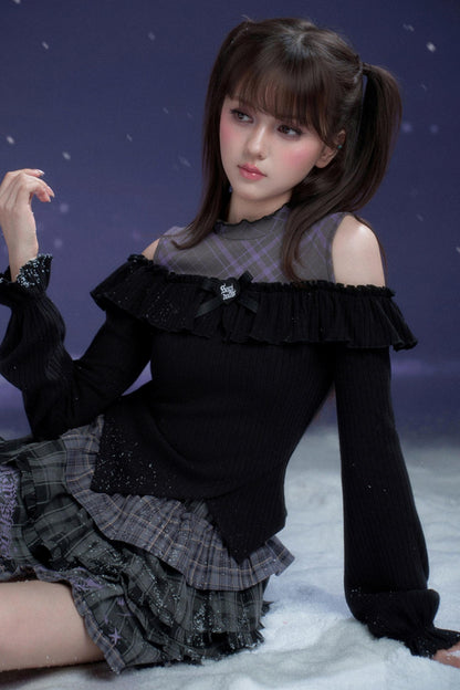 Whispers of Dark Petals Top