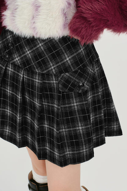 シックチェックショートスカート