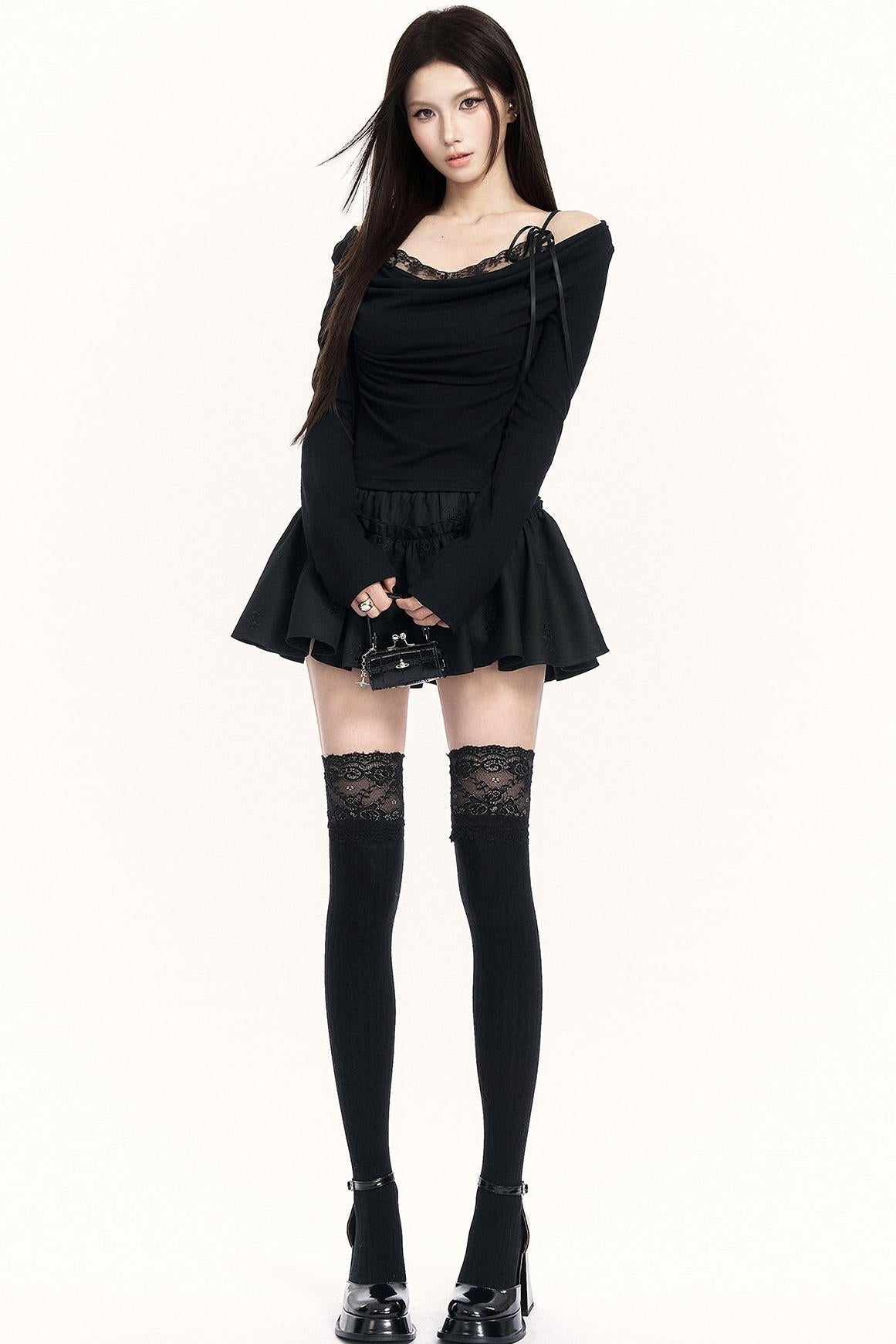 エンバーウィスパーエンブロイダリースカート