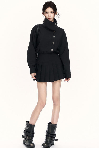 レトロプリーテッドコミュータードレス