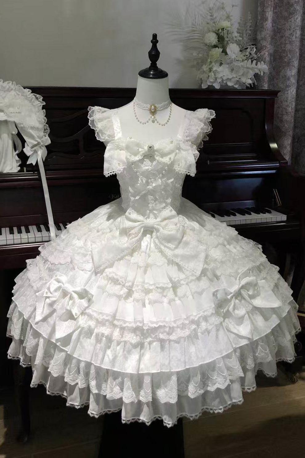 Doll Sweet Princess Lolita Dress + Bonnet
