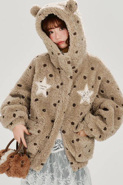 レトロエンブロイダーフーデッドジャケット