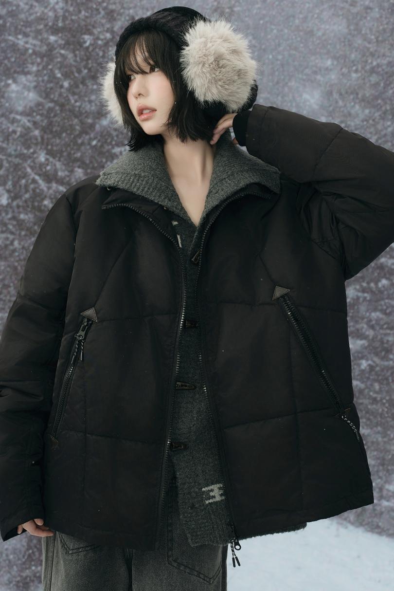 Wool padded winter coat