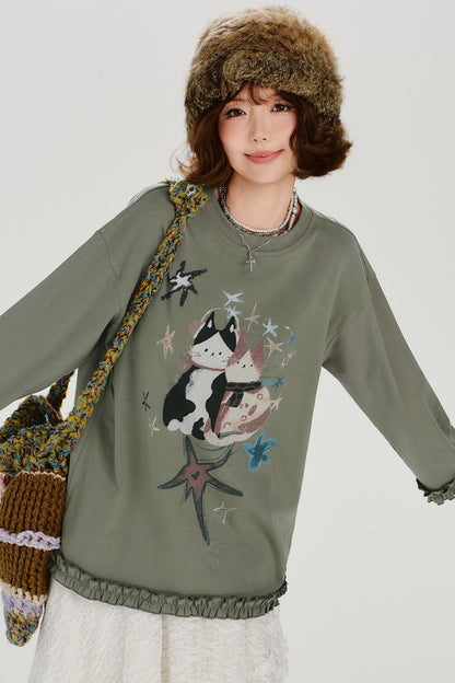 アメリカンレトロキャットトップス