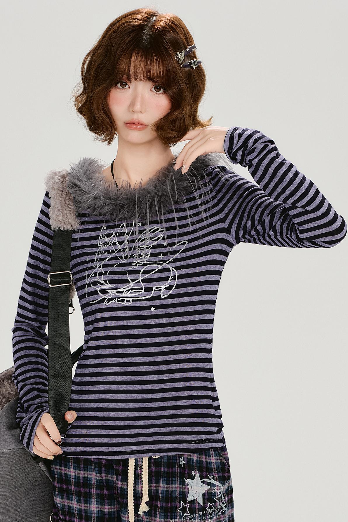 ボーダーファーコラートップス