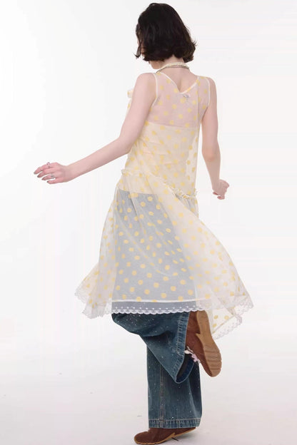 Abito in maglia a pois dolce