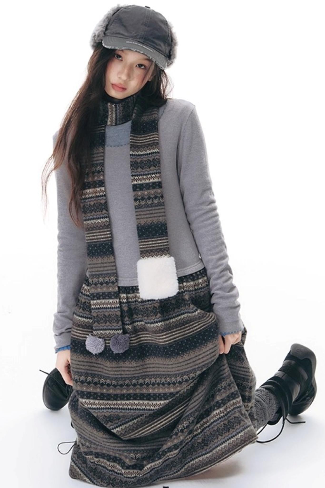 Island Slim Dress + Scarf