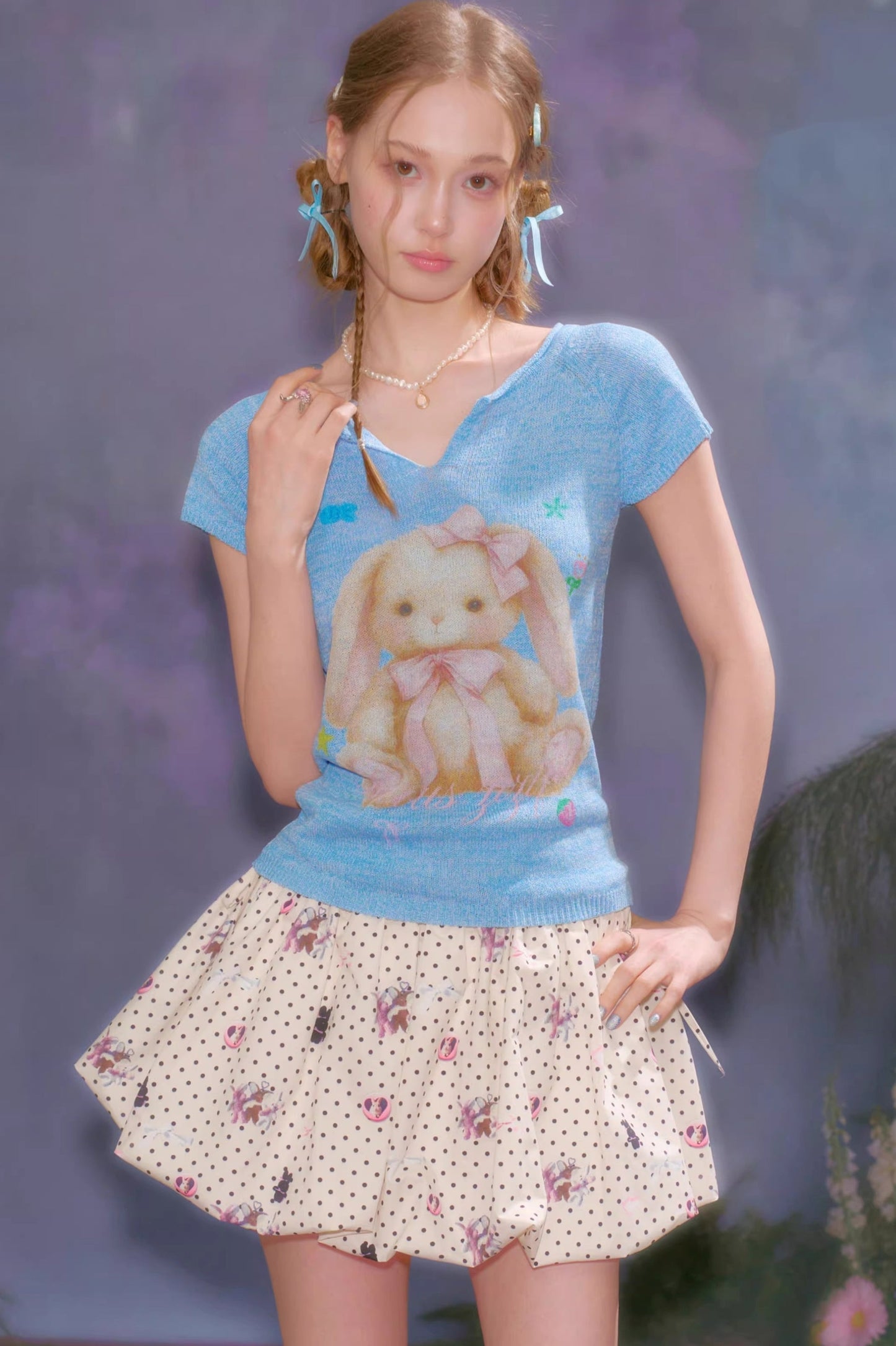 Sweet Rabbit Knit Top