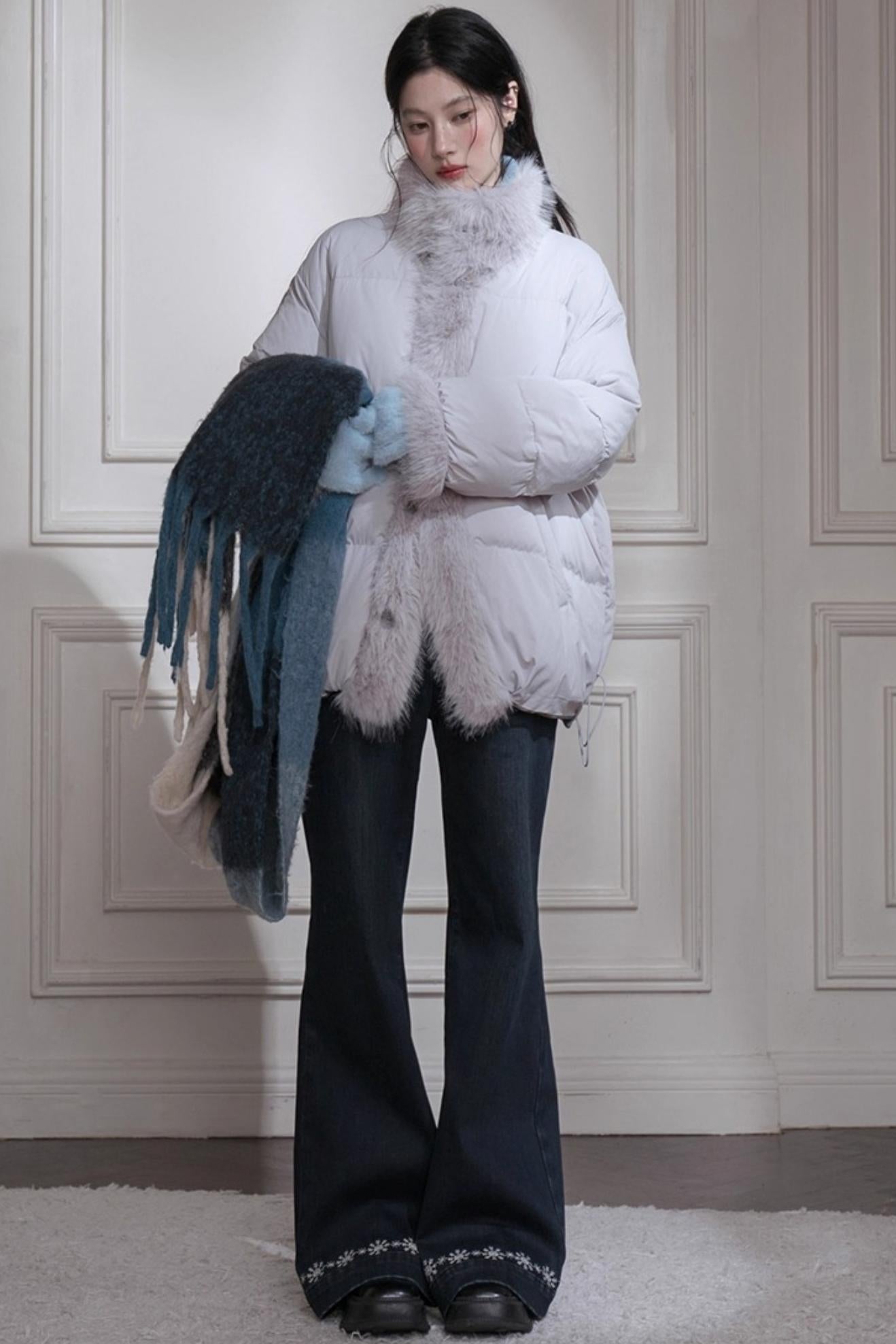 ミッドナイトブルースリムフィットパンツ