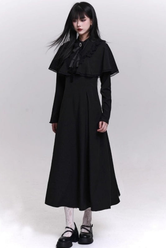 Gothic Black Long Dress