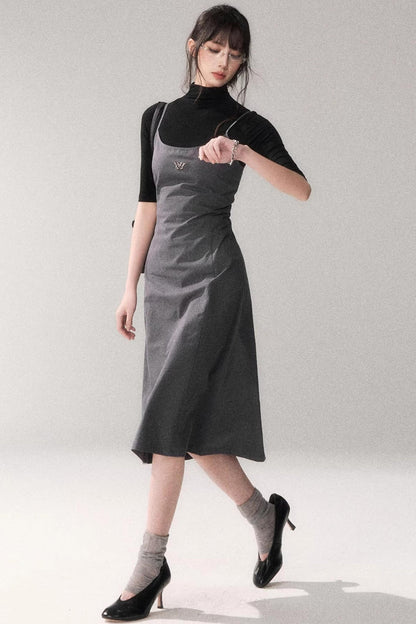 Retro Pure Cotton A-Line Dress