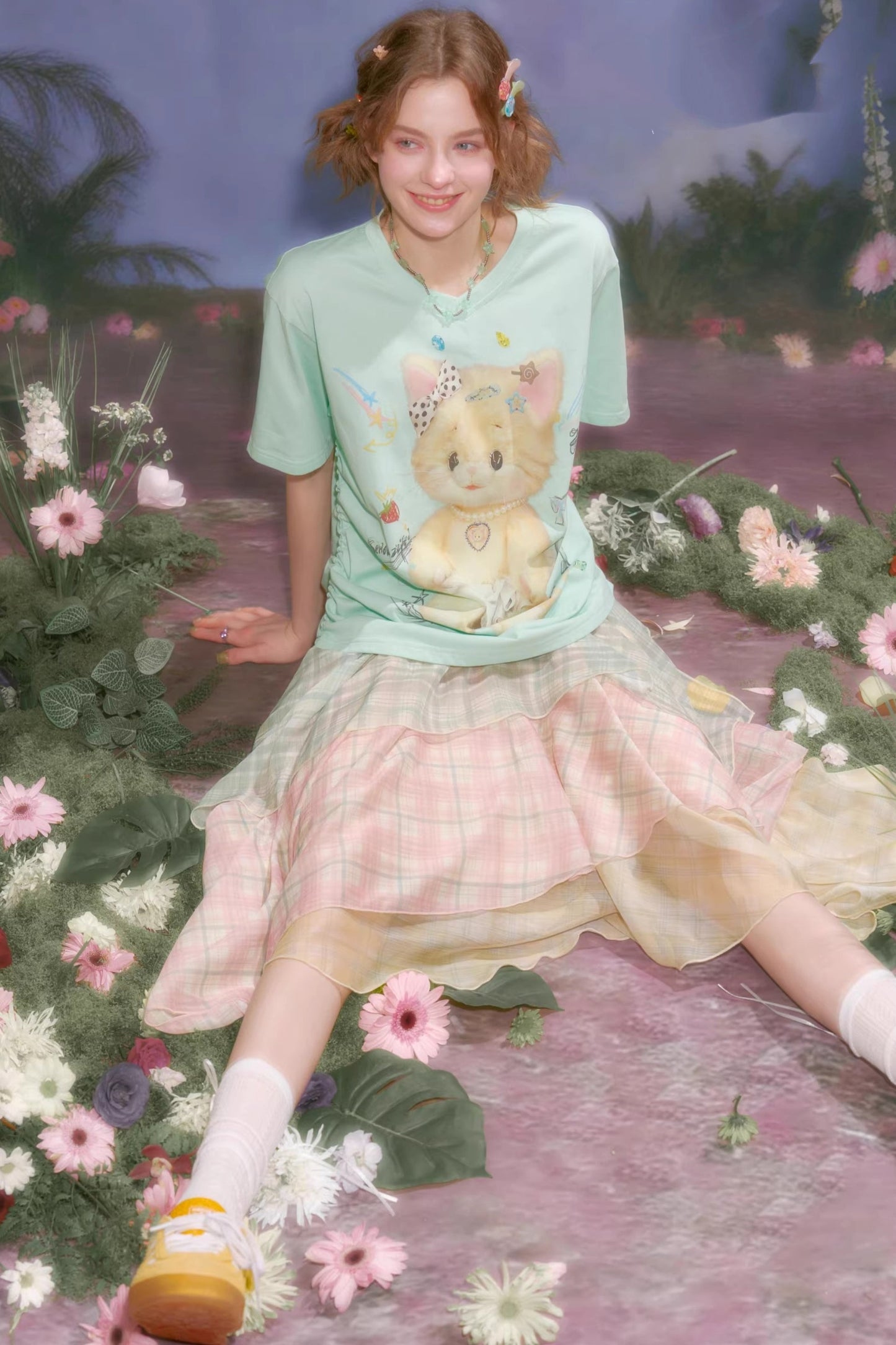 Gummy Bear V-Neck Top