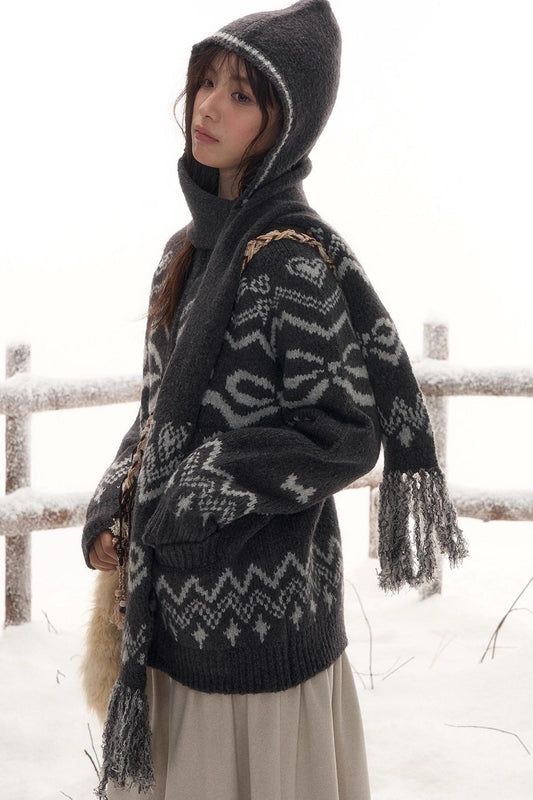 Retro Mode Design Scarf Hat