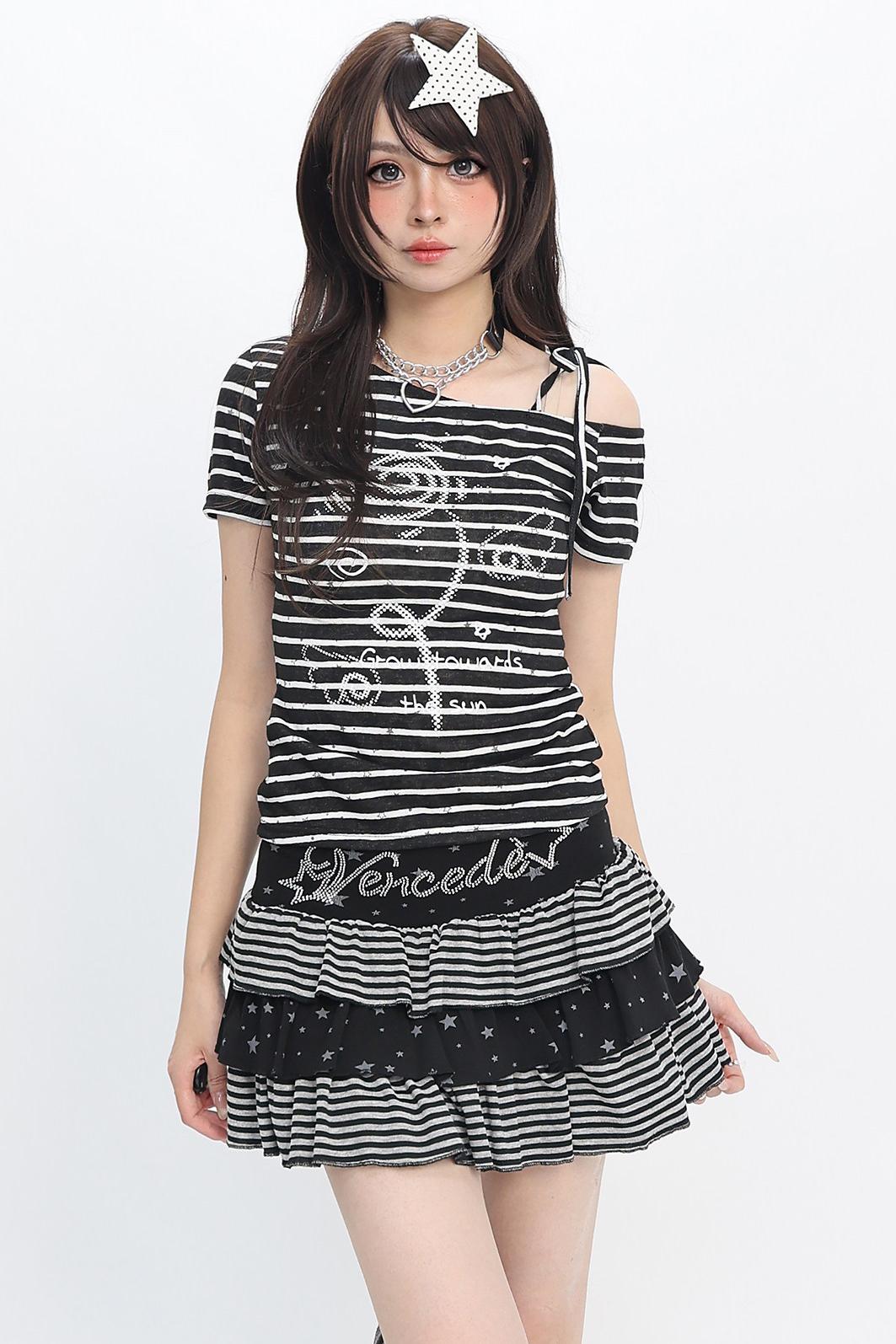 Galaxy Angel Off-Shoulder T-Shirt