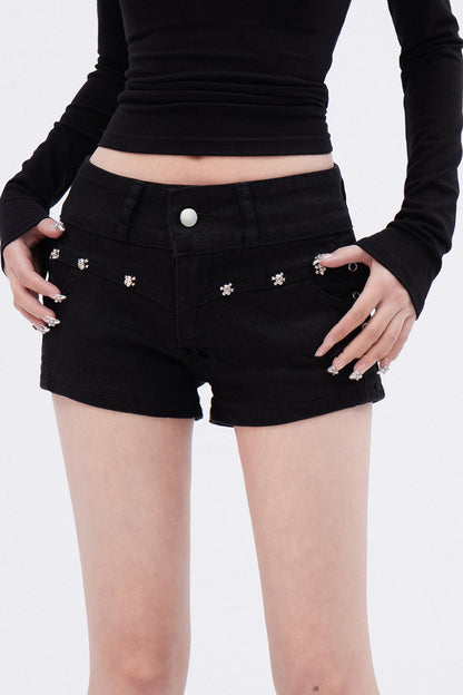 Spicy Low Waist Denim Shorts