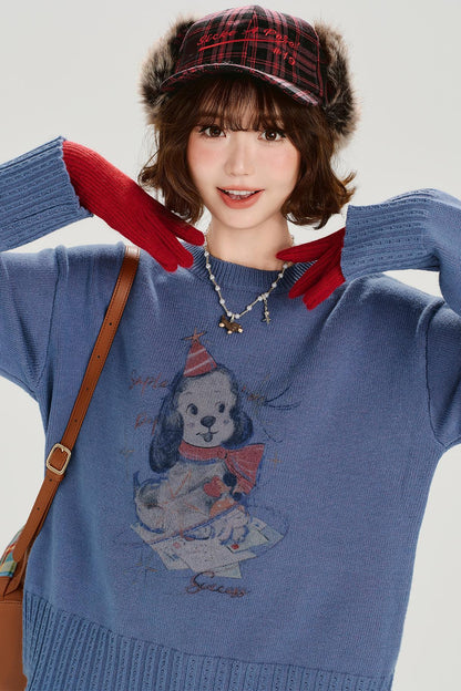 ウインタープリンテッドニット