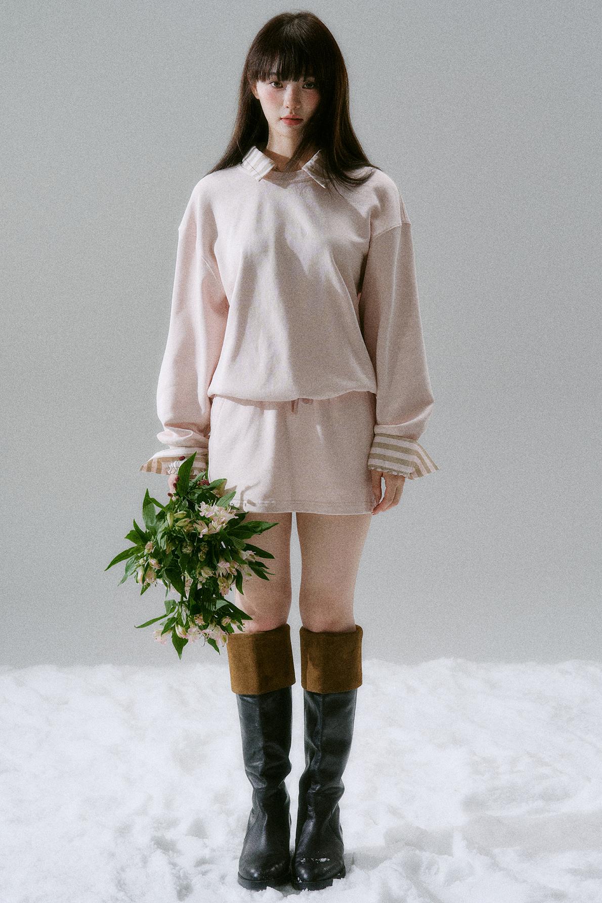 Loose Sweatshirt + Skirt