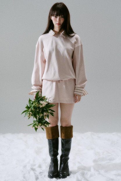 Loose Sweatshirt + Skirt