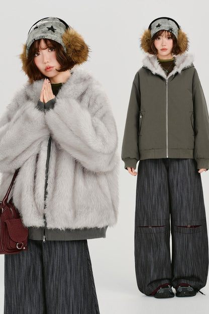 アメリカンレトロフーデッドジャケット