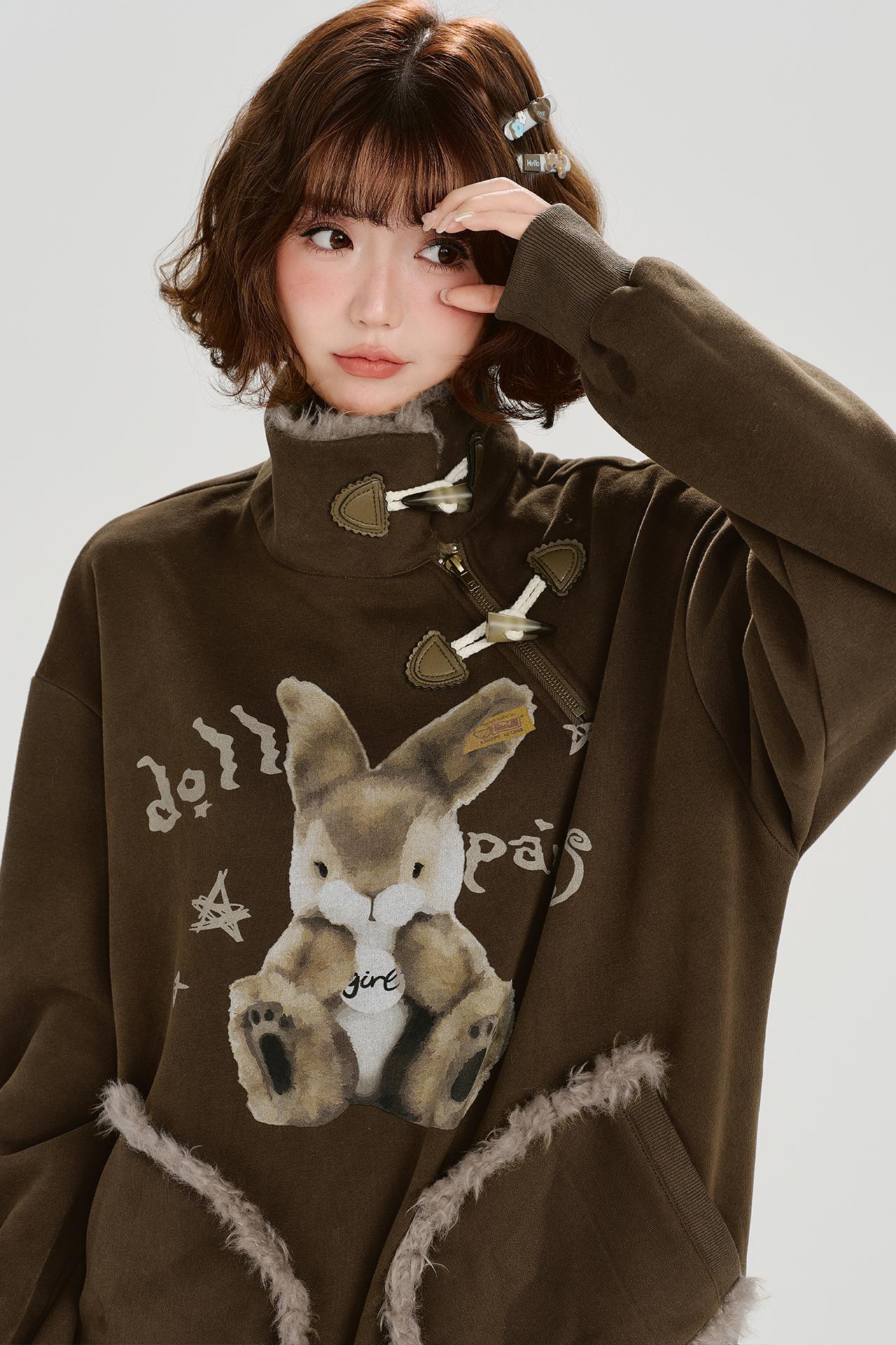 アニマルレトロフリーススウェット