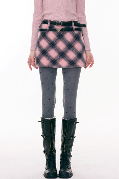 Misty Y2K Plaid Skirt