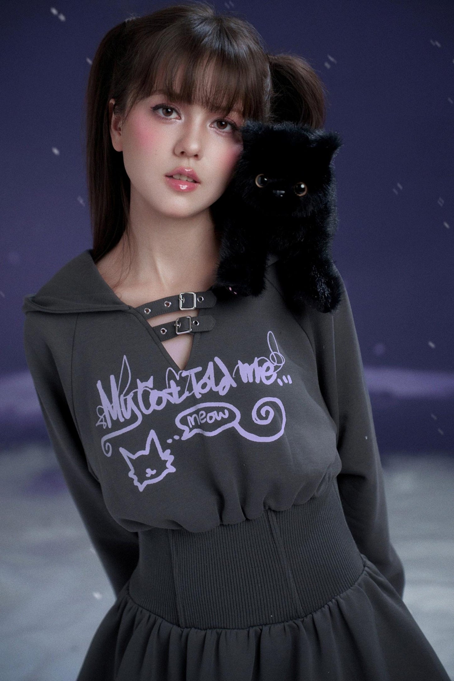 Casual Hooded Sweatdress