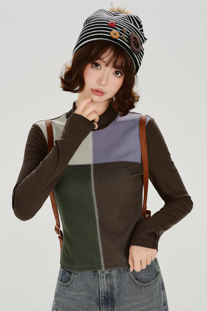 Retro Patchwork Tee Shirt