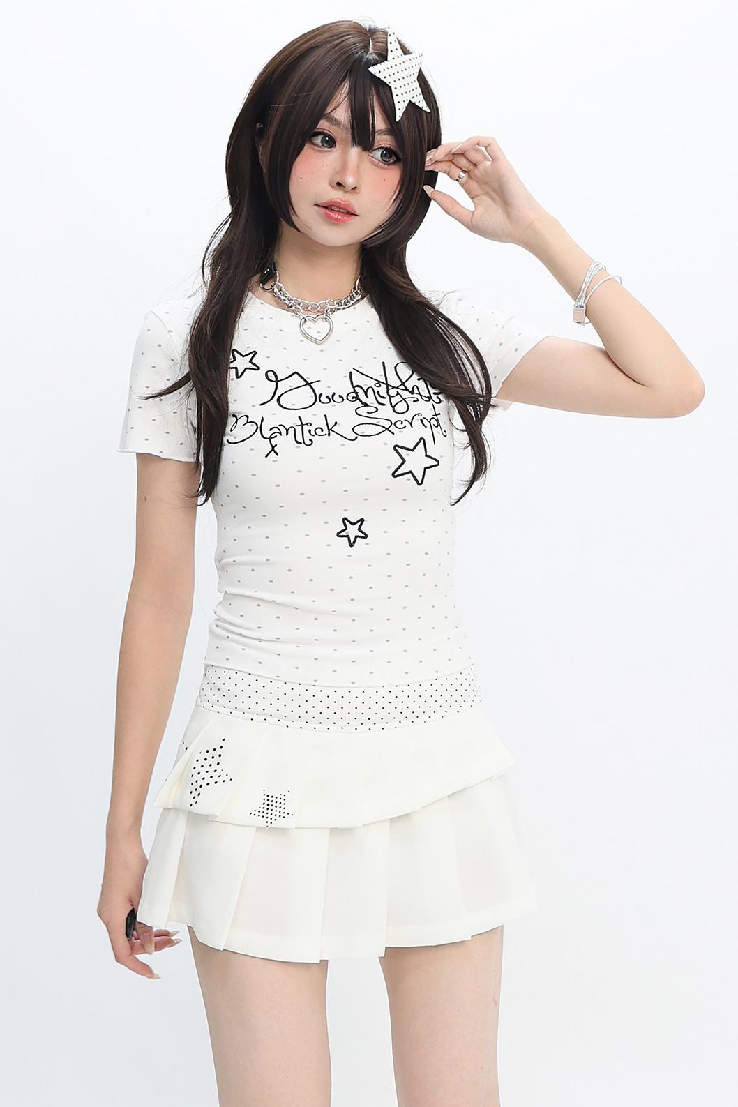 Y2K Star Line Fitted Top