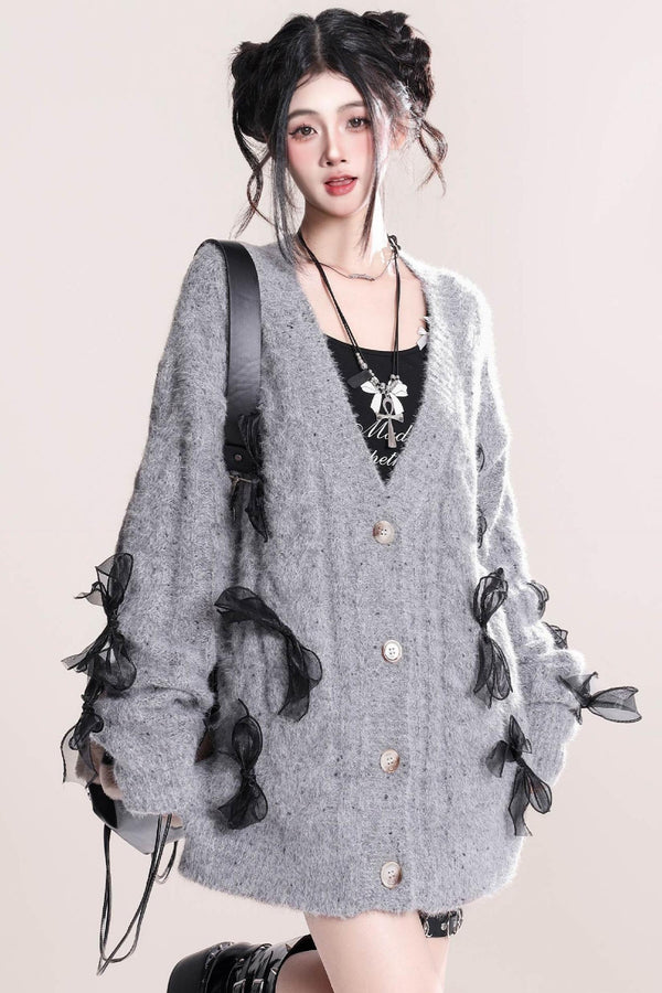 クラシックボウモヘアセーター