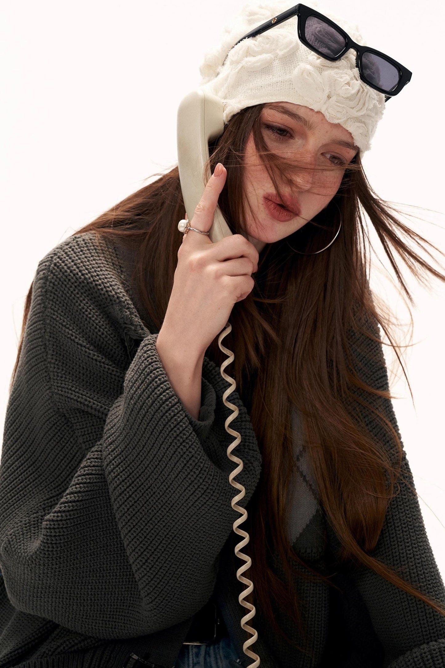 Patchwork Tassel Knit