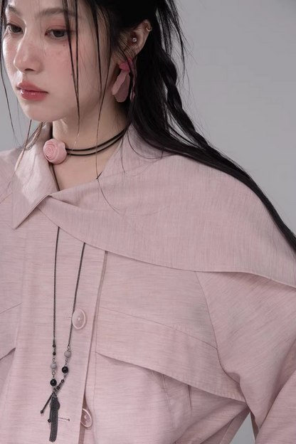 パウダーカラージャケット+スカート