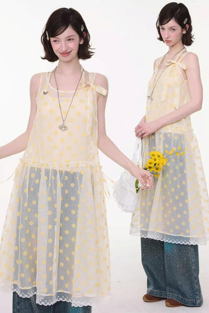 Abito in maglia a pois dolce