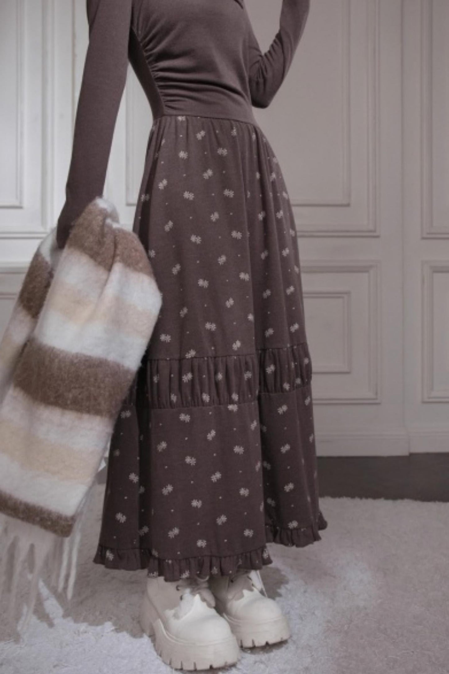 スノーフレークロングドレス