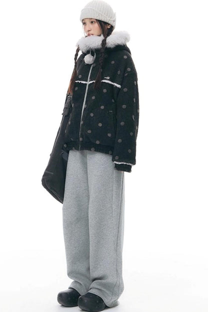 カジュアルワイドレッグパンツ