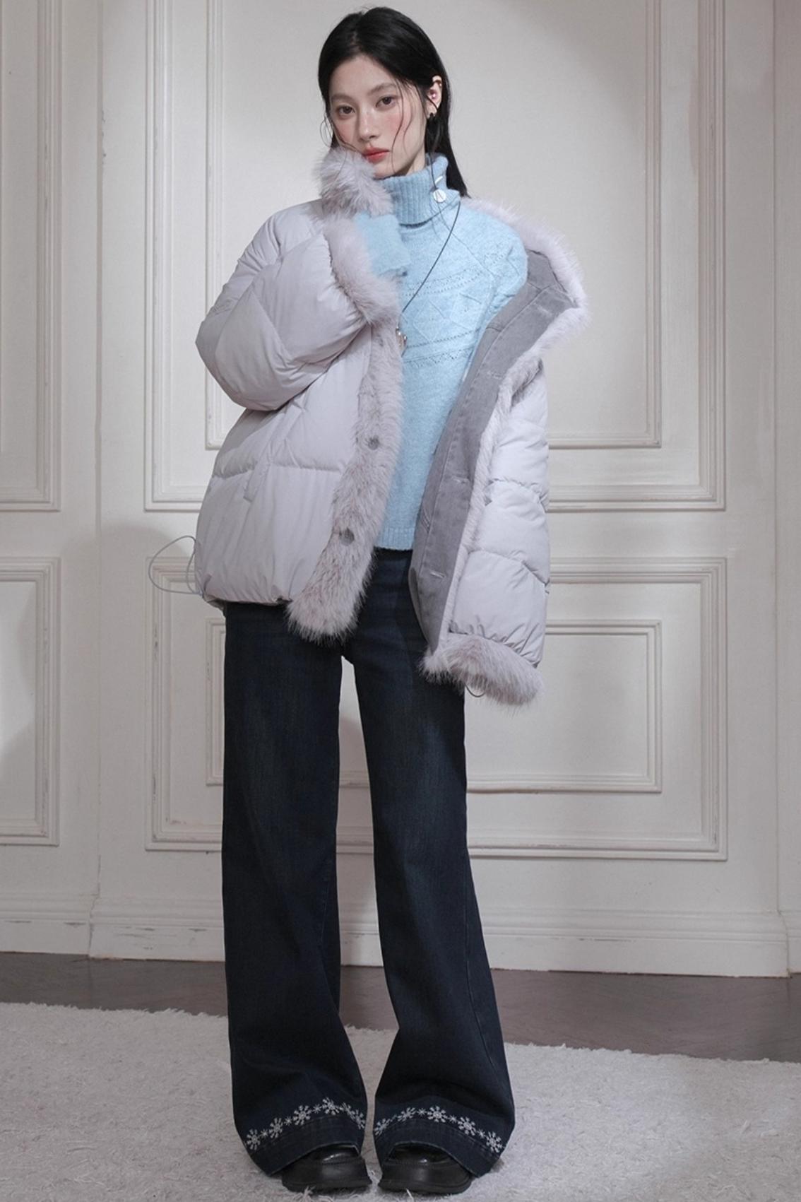 ミッドナイトブルースリムフィットパンツ