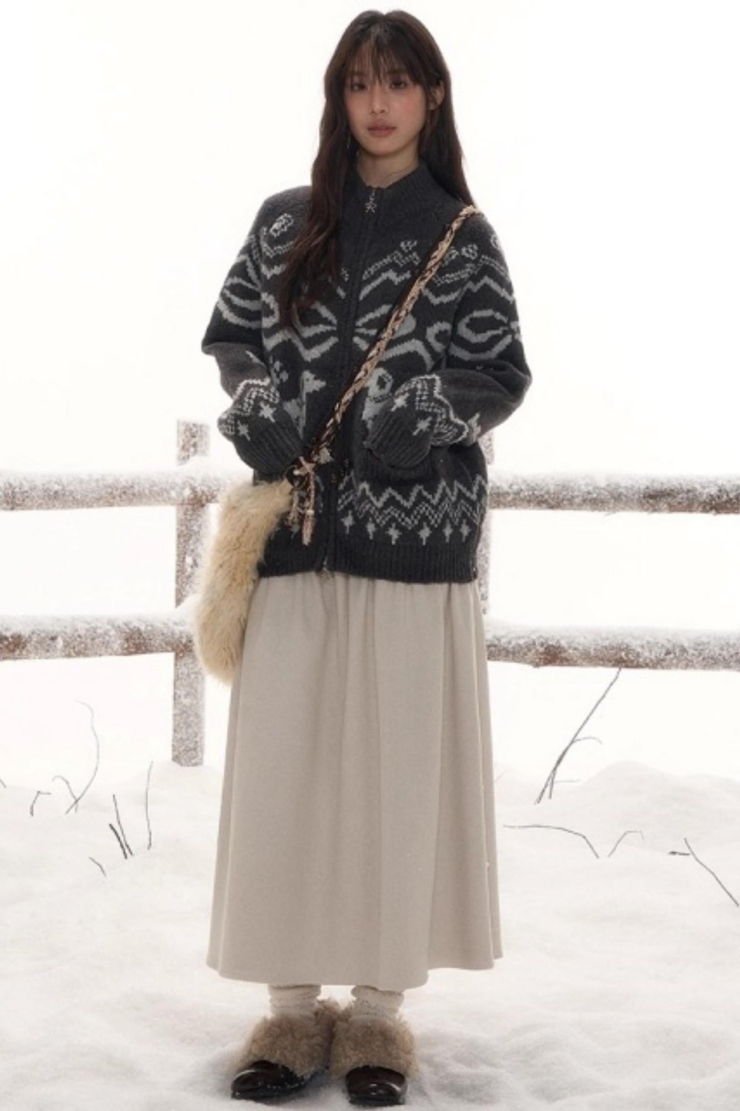 パピージップカーディガン+ハットスカーフ