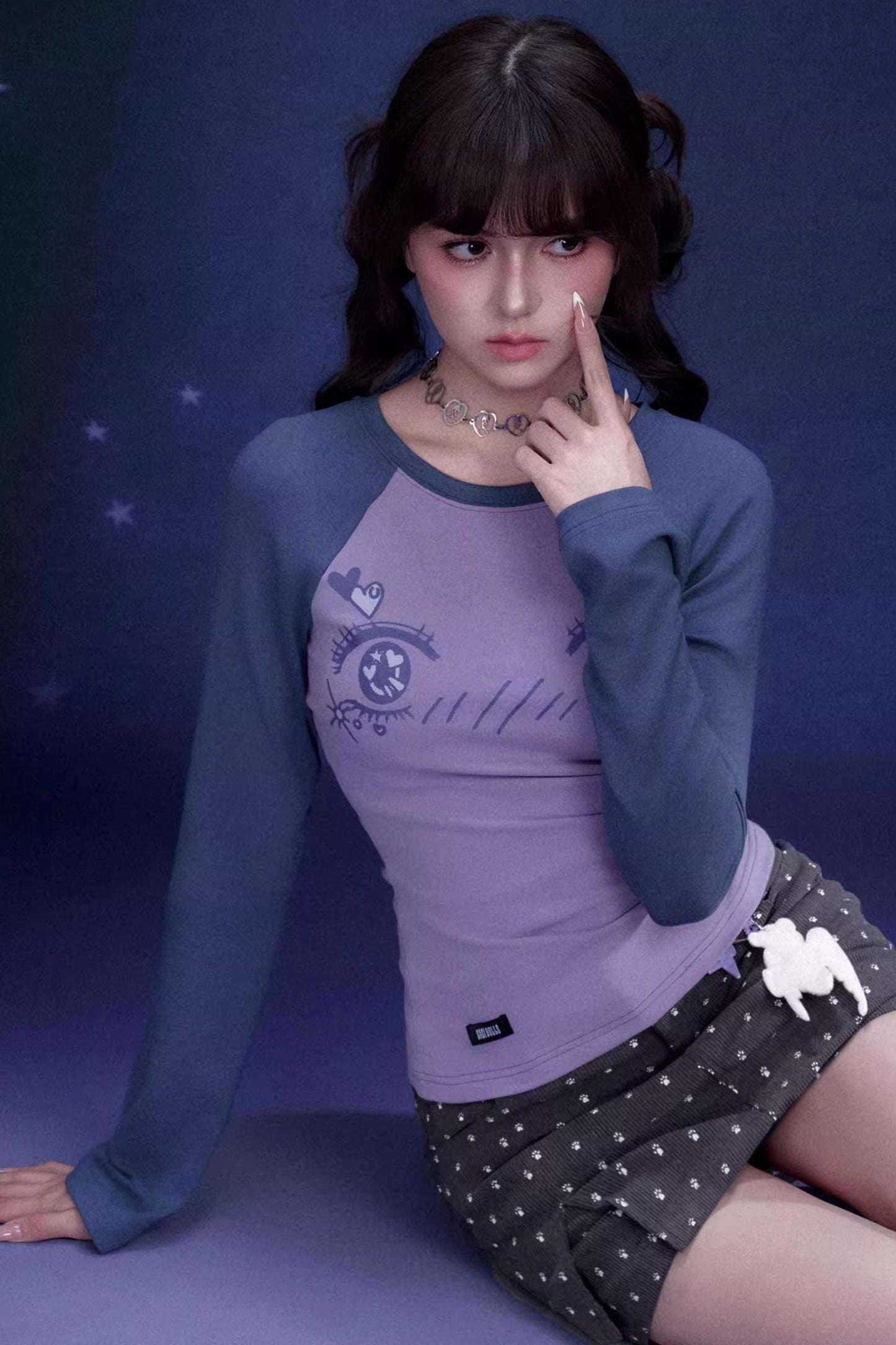 Manga Eye Raglan Blouse