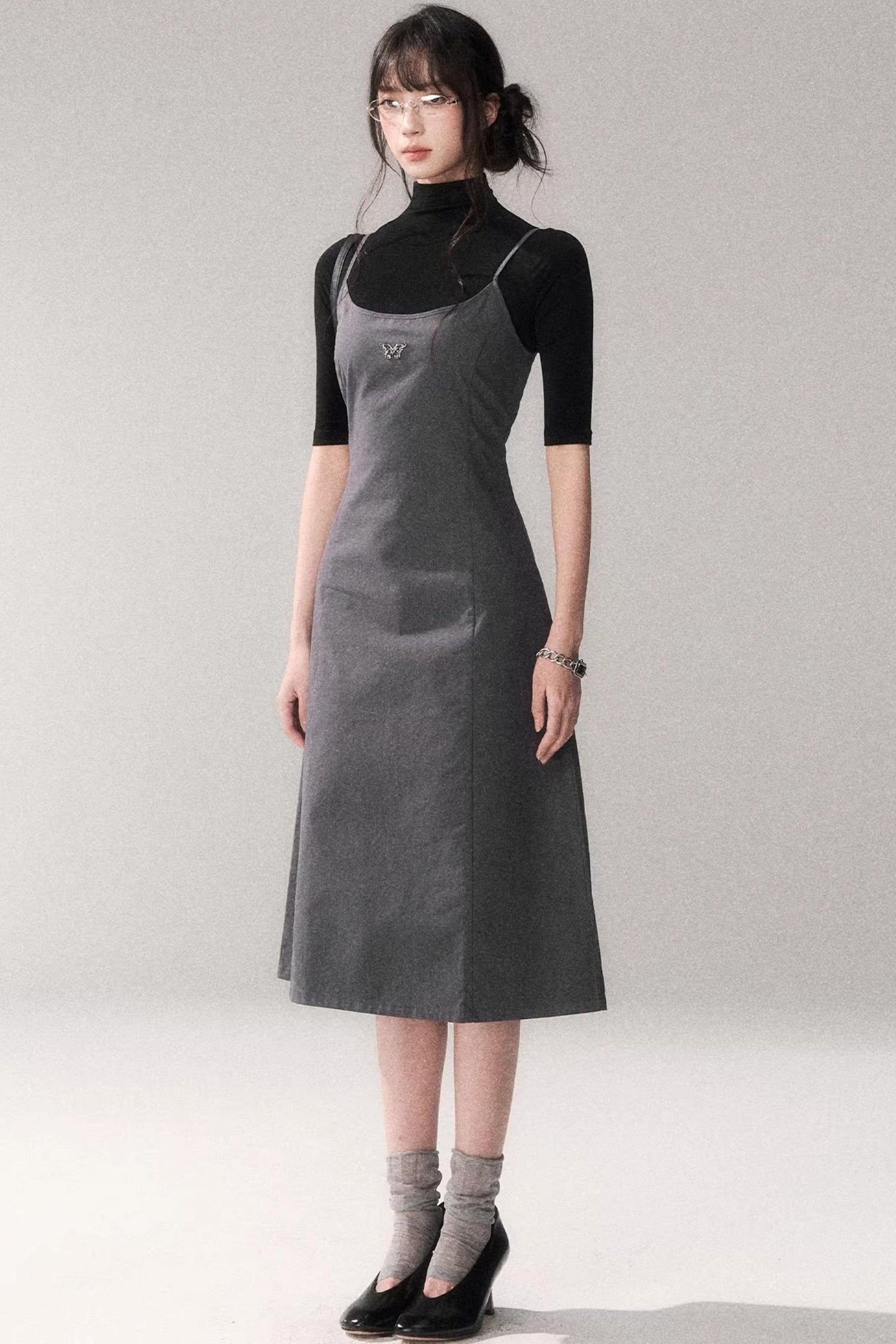 Retro Pure Cotton A-Line Dress