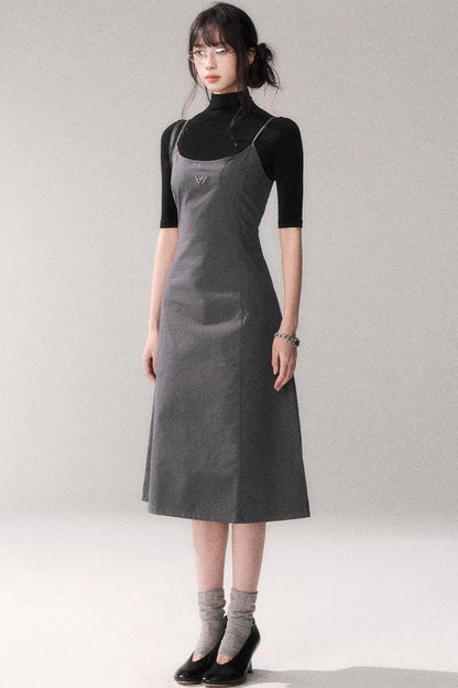 Retro Pure Cotton A-Line Dress