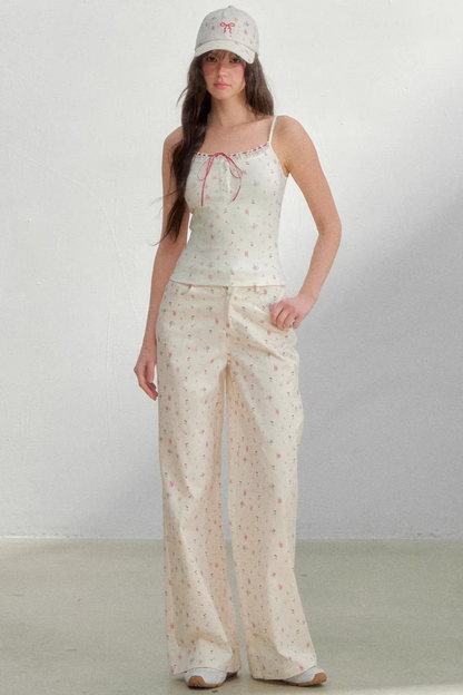 Floral Lace Cotton Camisole