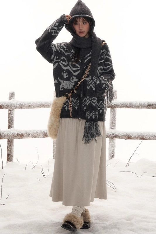 Retro Mode Design Scarf Hat