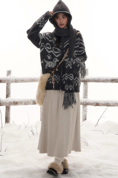 Retro Mode Design Scarf Hat