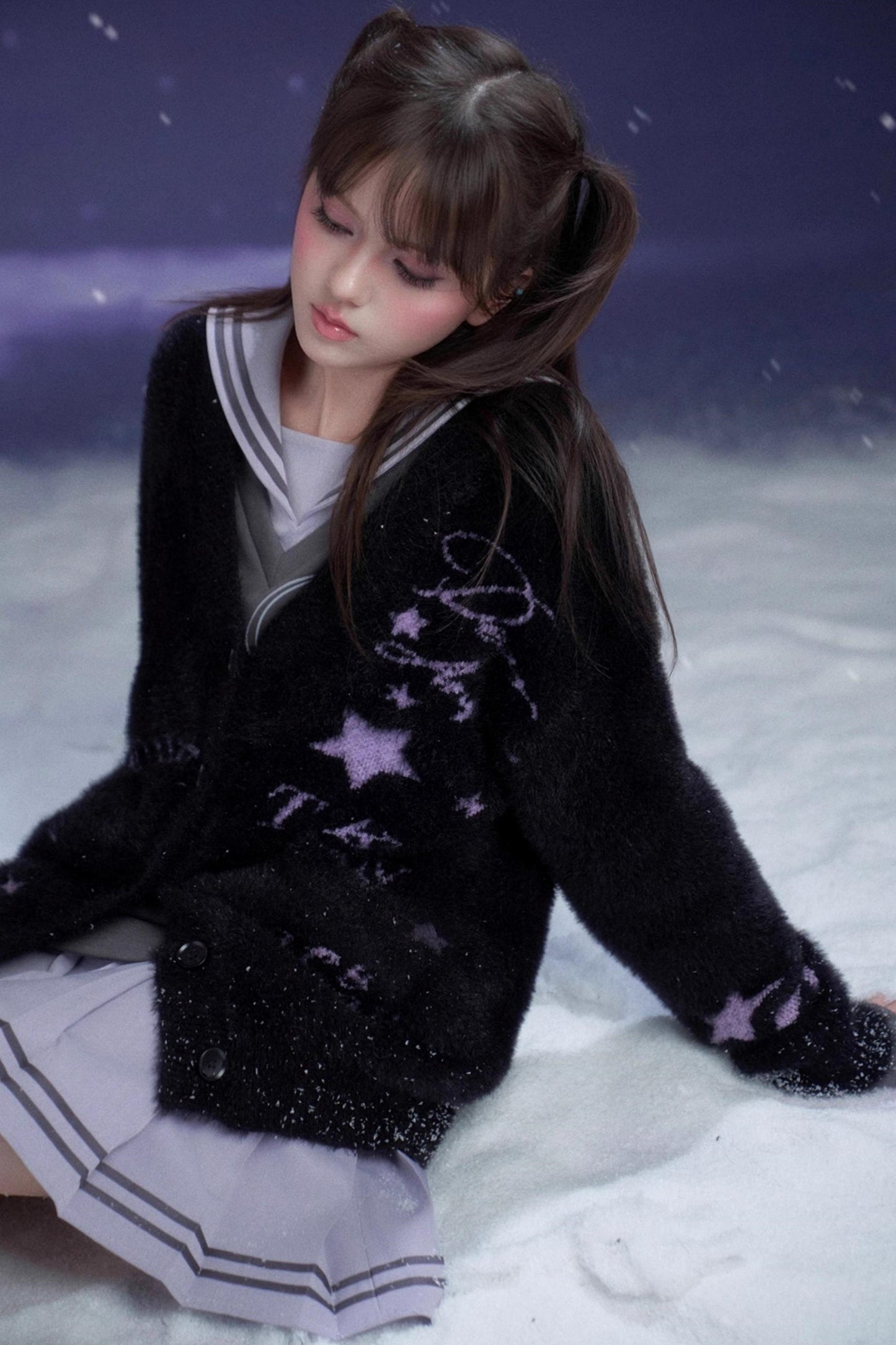 Heart Beat Graffiti Cardigan