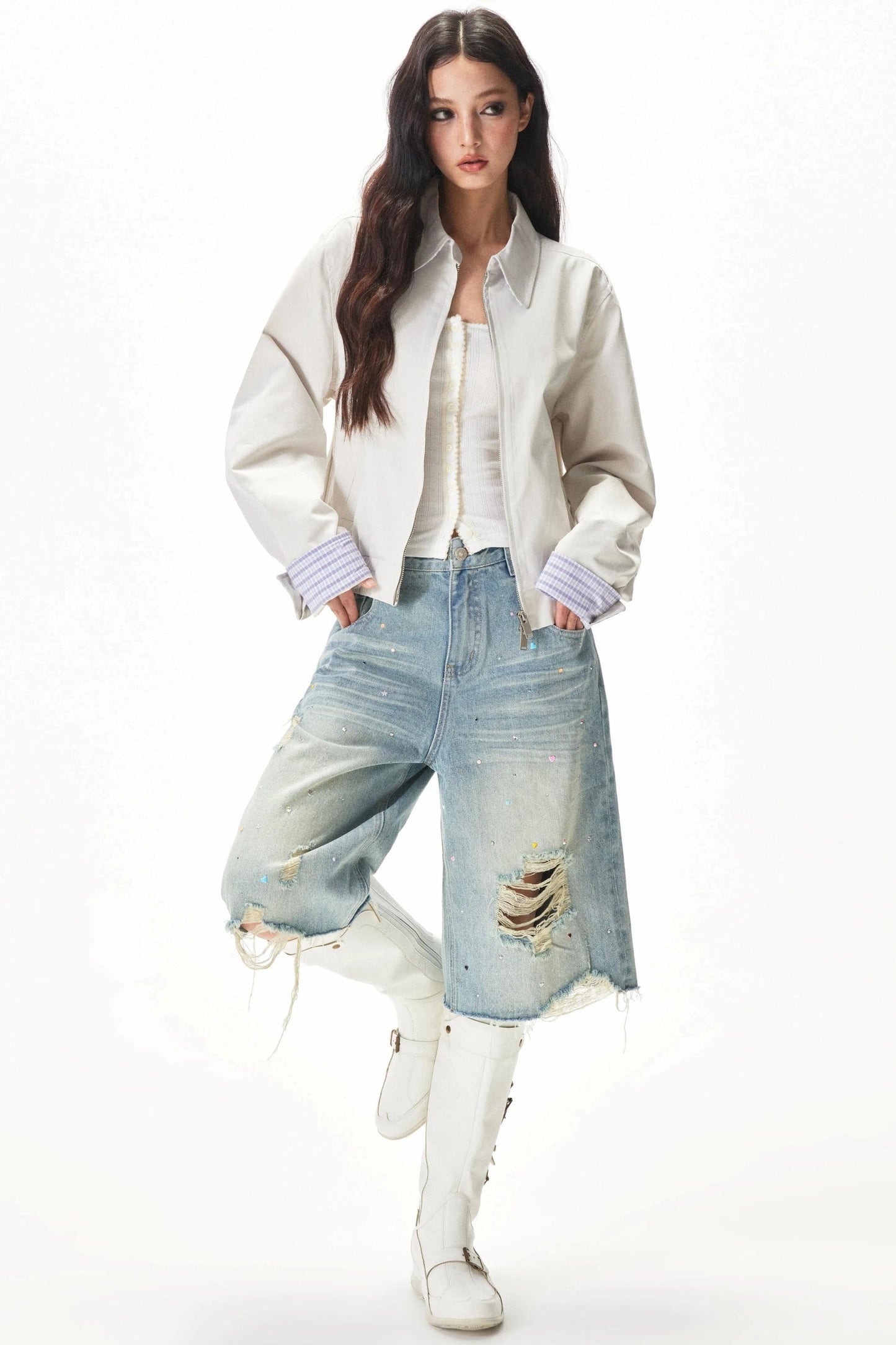 レトロポルカドットジャケット